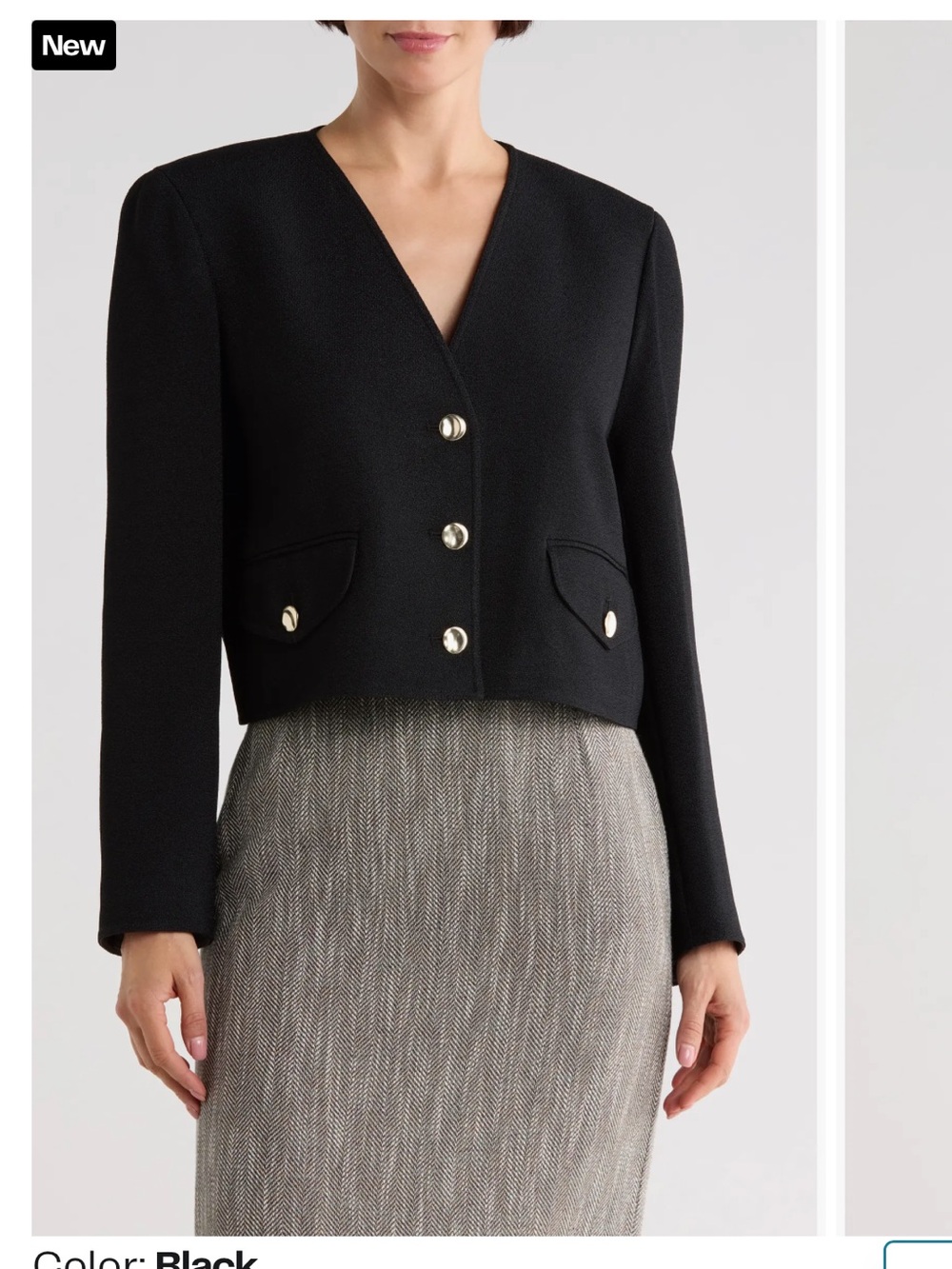 LIKE NEW Lafayette 148 New York Edie Crop Blazer Size Large